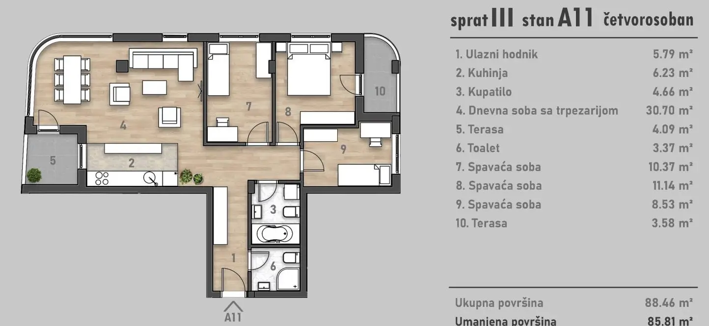 Stan - Novi Sad Socijalno - 1042923