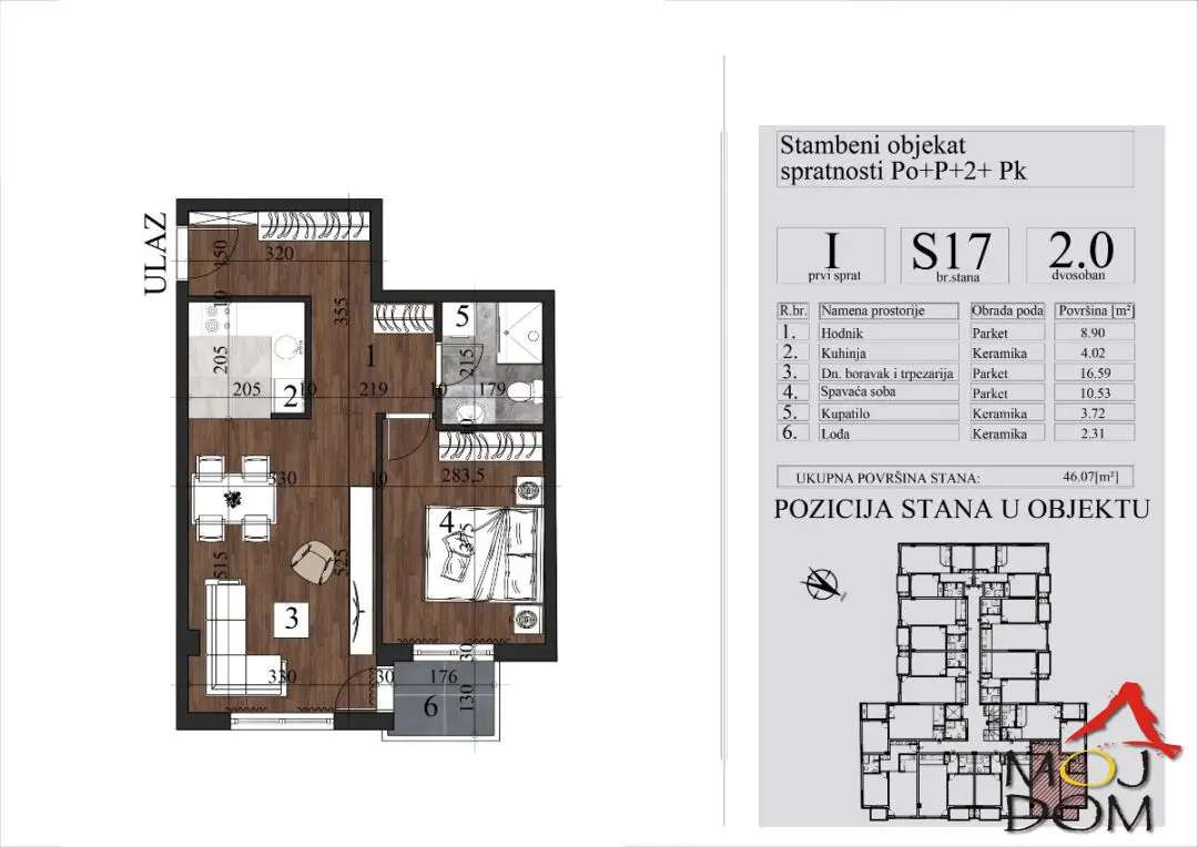 Stan - Novi Sad Grbavica - 1031006