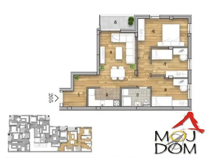 Stan - Novi Sad Telep - 1031509