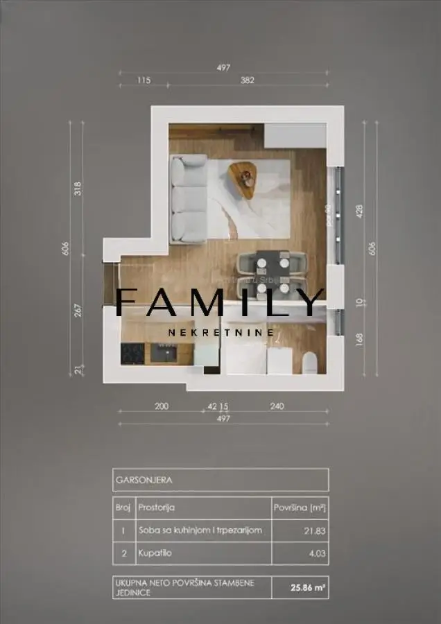 Stan - Novi Sad Centar - 3925