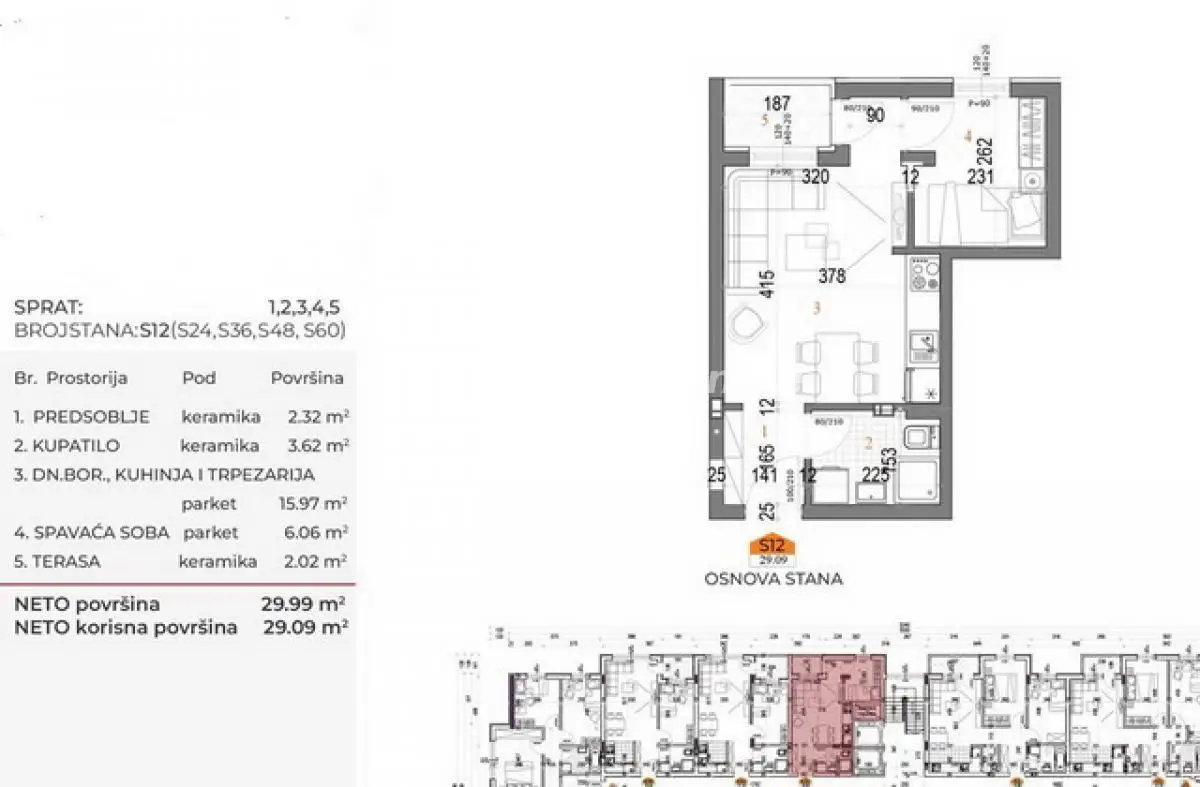 Stan - Novi Sad Telep - 21256