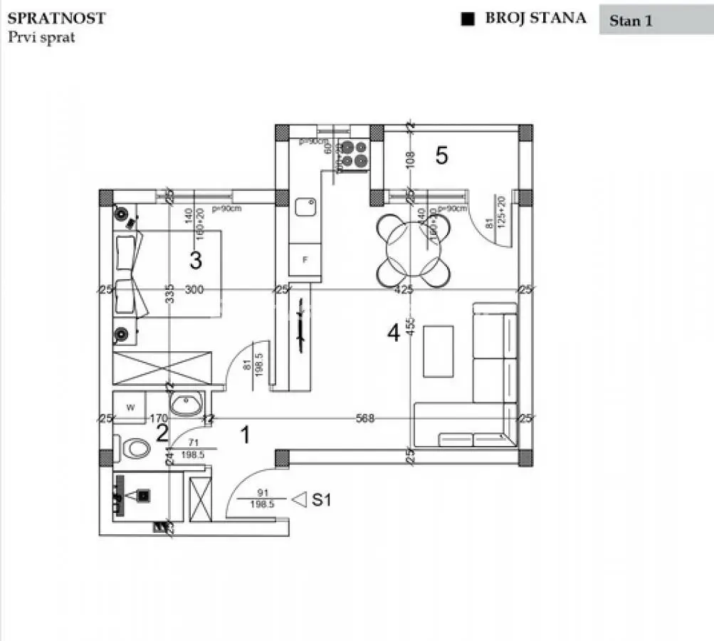 Stan - Novi Sad Veternk - 22414