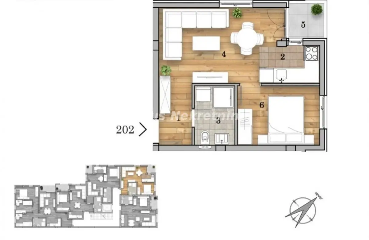 Stan - Novi Sad Telep - 22428