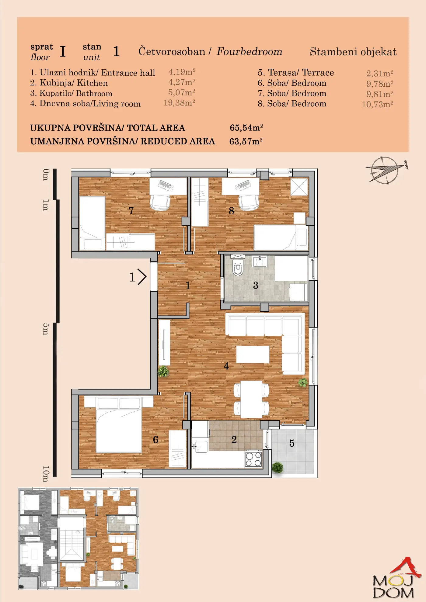Stan - Novi Sad Telep - 1032193