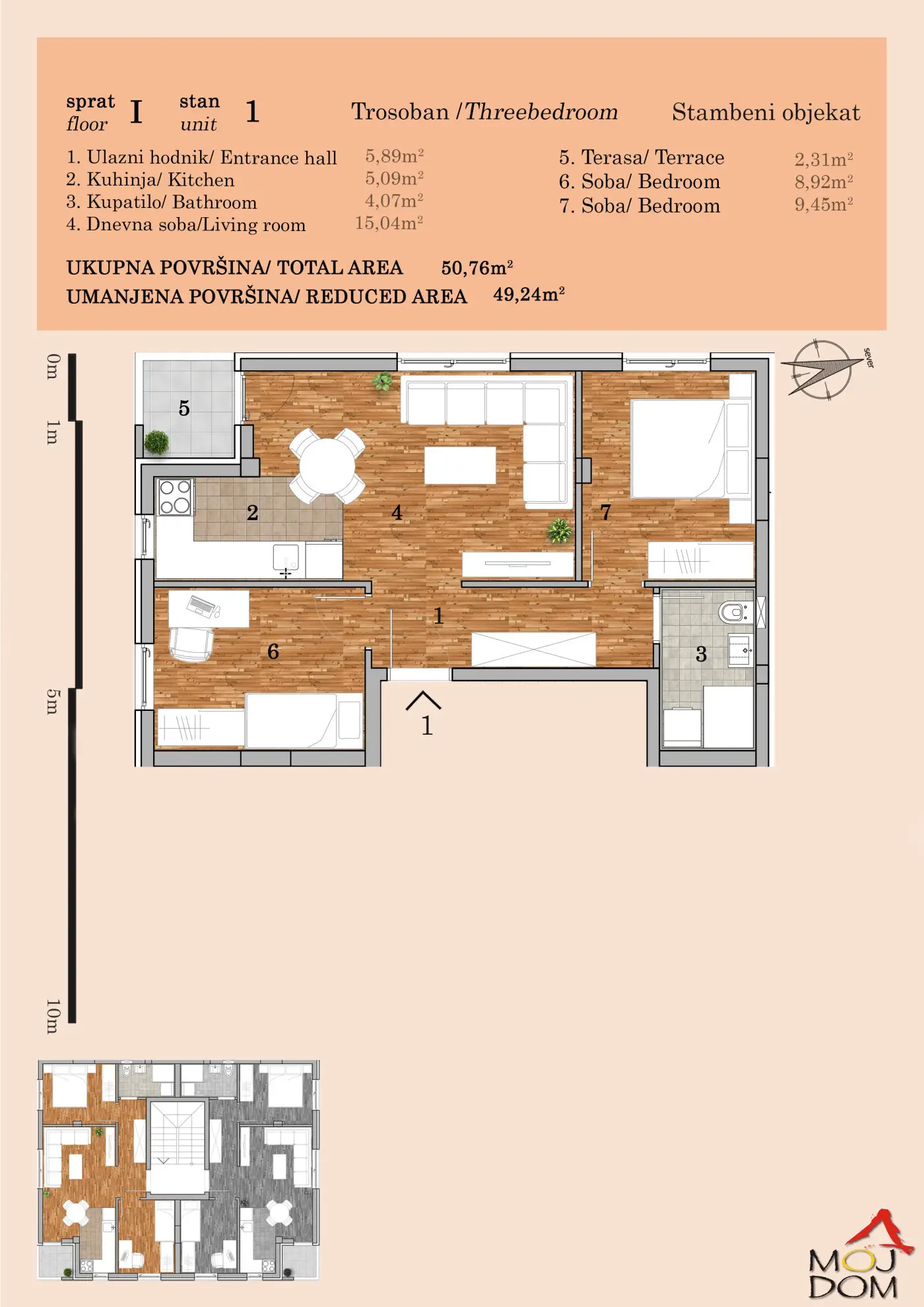 Stan - Novi Sad Telep - 1032199