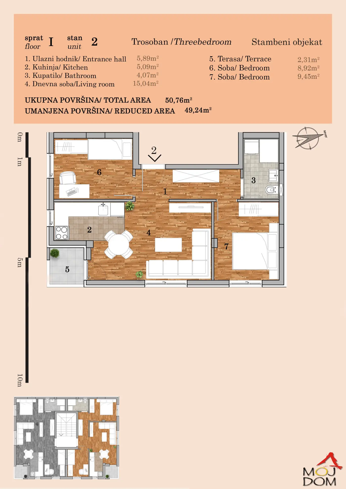Stan - Novi Sad Telep - 1032200