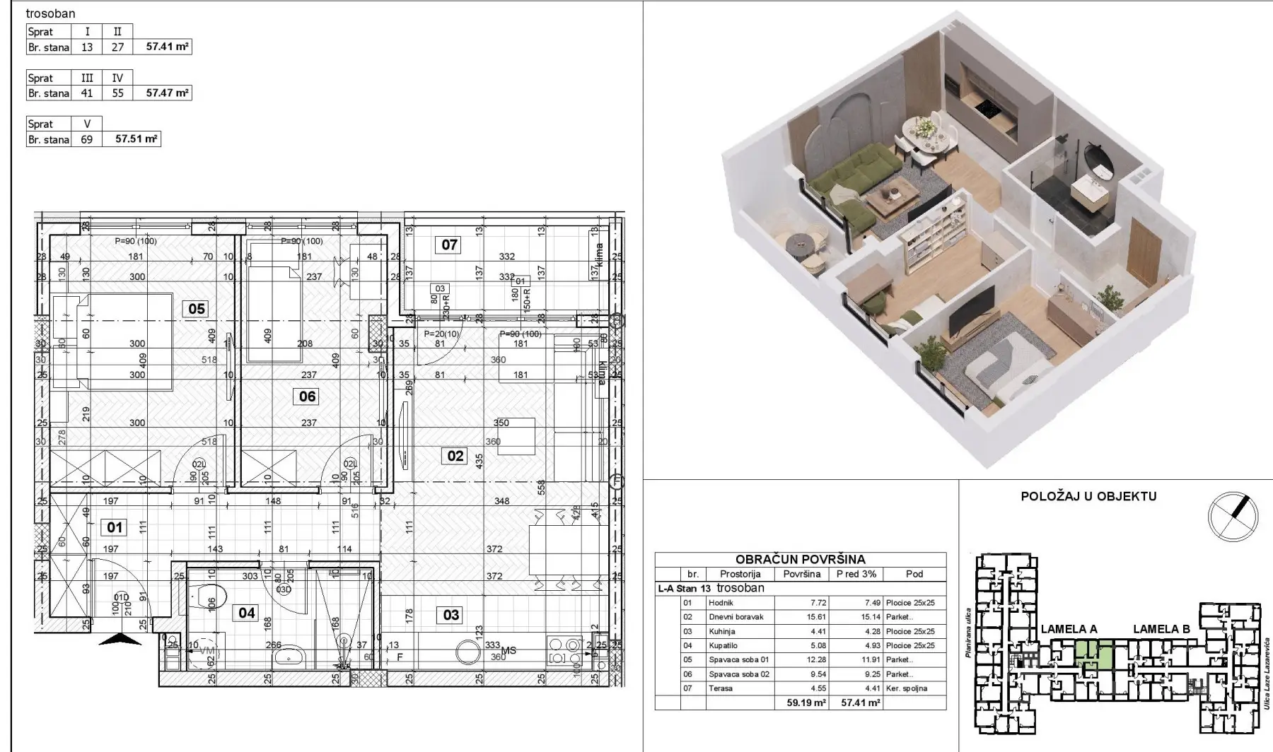 Stan - Novi Sad Telep - 1042108