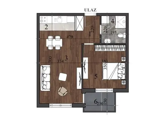 Stan - Novi Sad Detelinara - 1043818