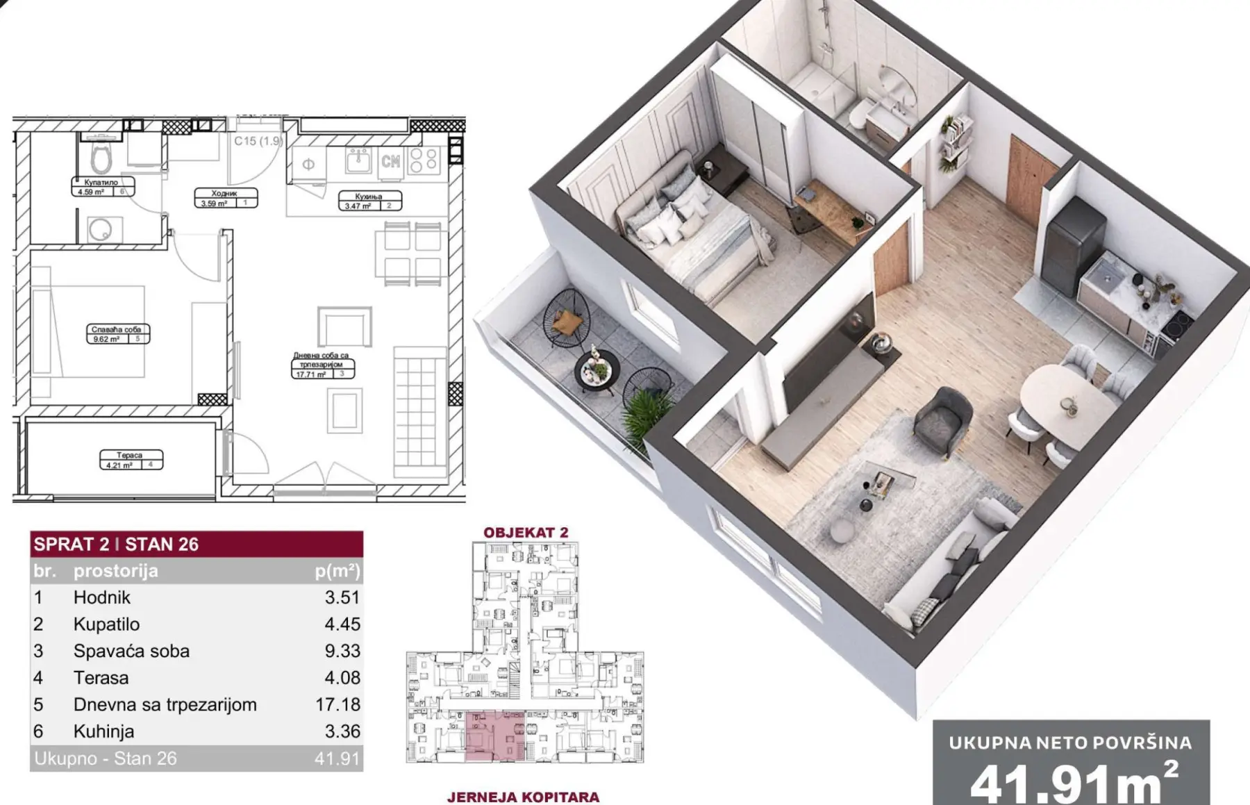 Stan - Novi Sad Telep - 1044093