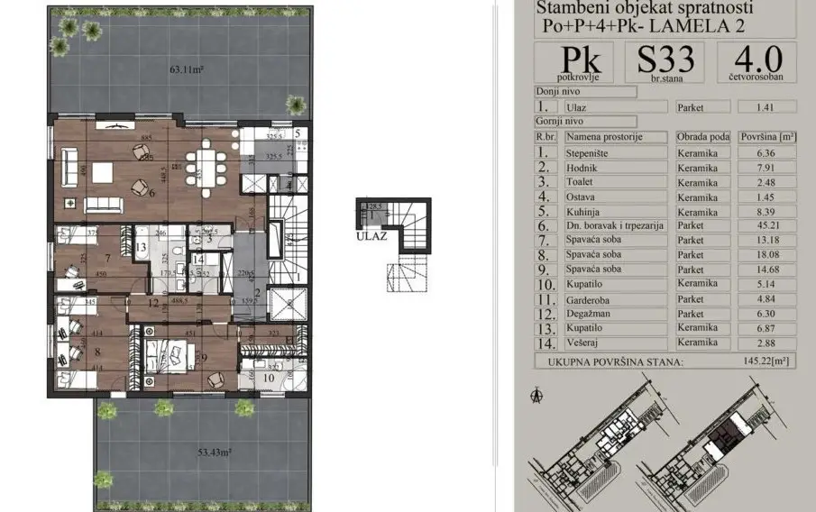 Stan - Novi Sad Telep - 1043153