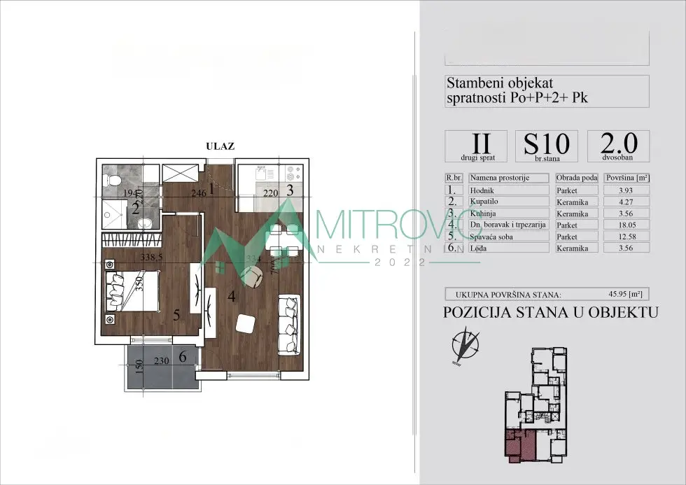Stan - Novi Sad Detelinara - 1003808