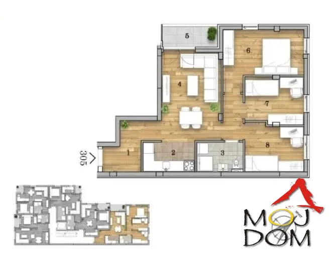 Stan - Novi Sad Telep - 1031514