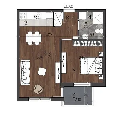 Stan - Novi Sad Detelinara - 1043821