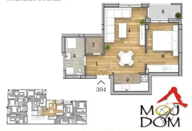 Stan - Novi Sad Telep - 1031513