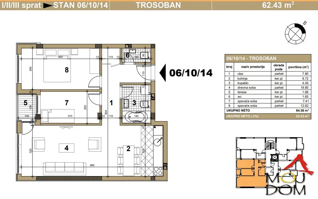 Stan - Novi Sad Telep - 1028208