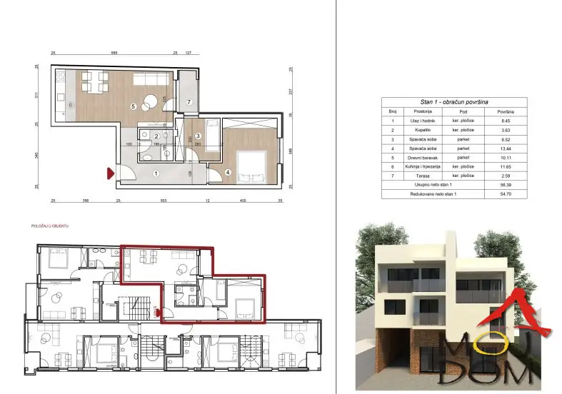 Stan - Novi Sad Telep - 1030990