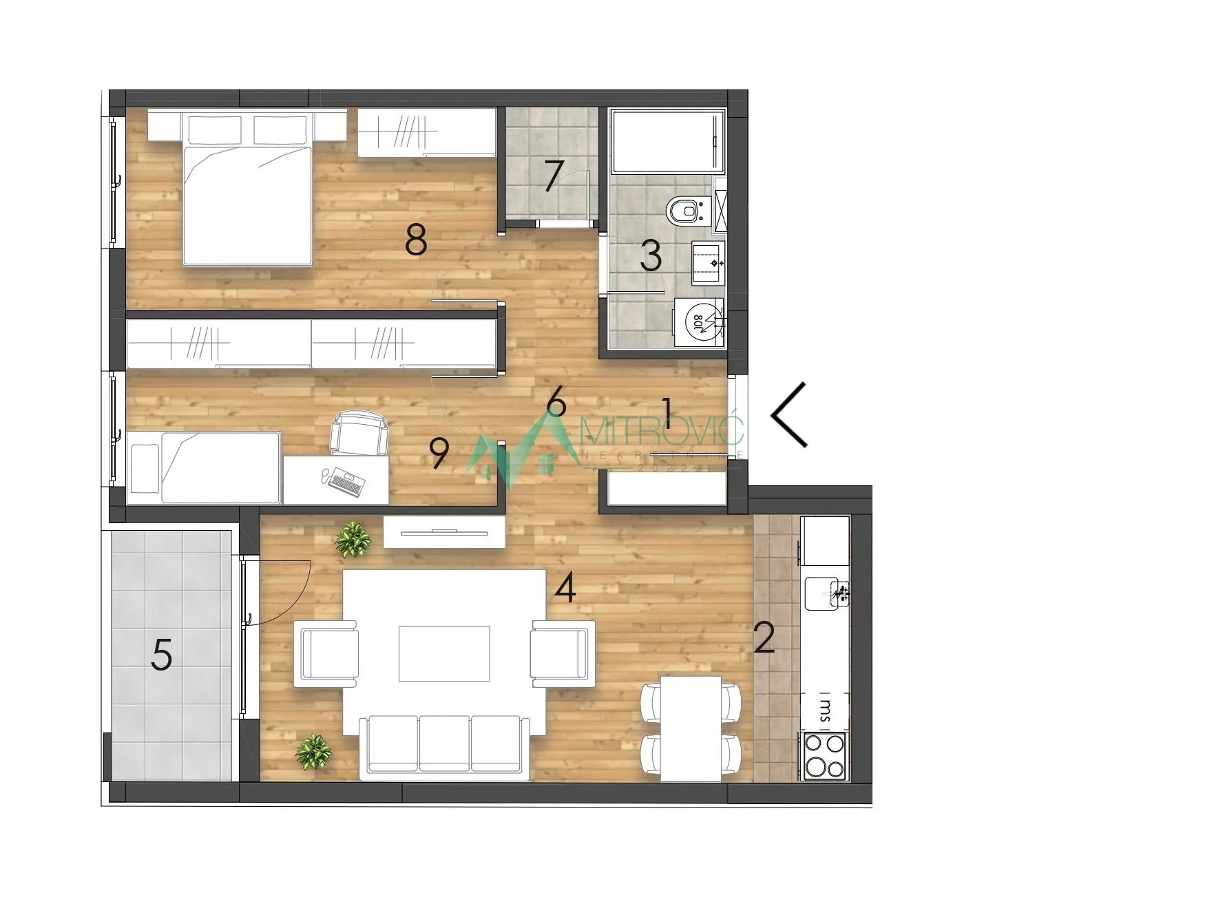 Stan - Novi Sad Telep - 1002398