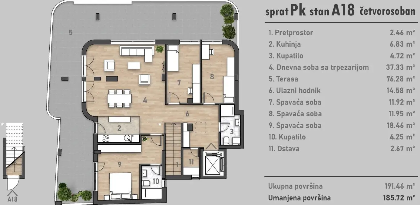 Stan - Novi Sad Socijalno - 1042935