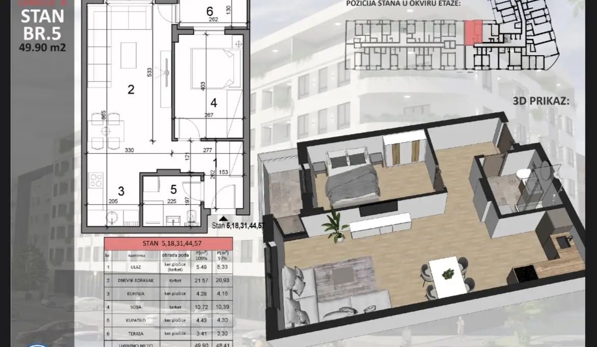 Stan - Novi Sad Sajmište - 1043552