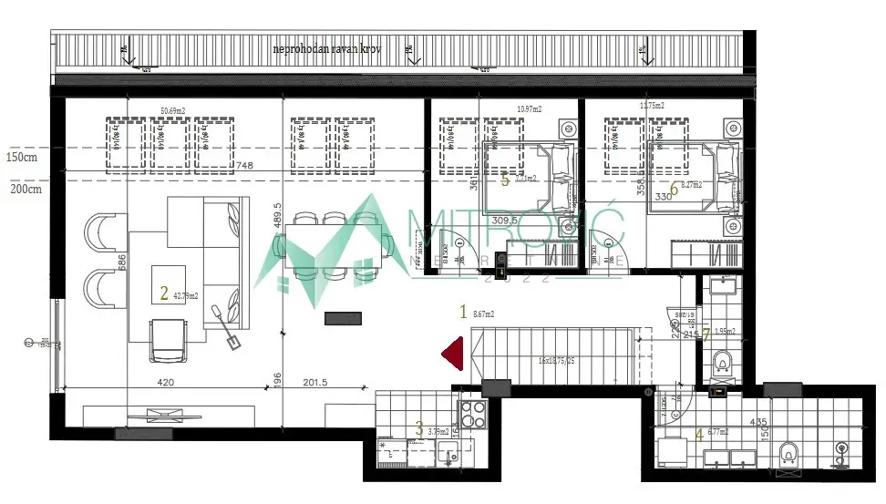 Stan - Petrovaradin (Novi Sad) Petrovaradin - 1001928