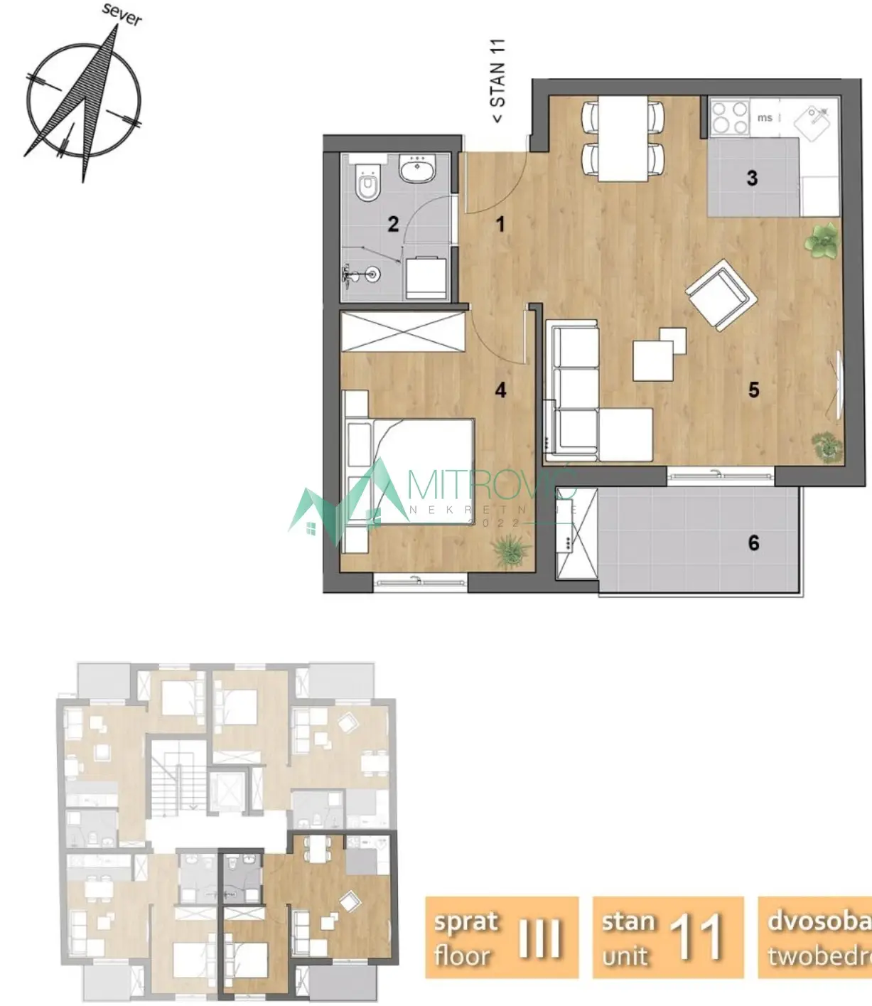 Stan - Novi Sad Bulevar Evrope - 1003845