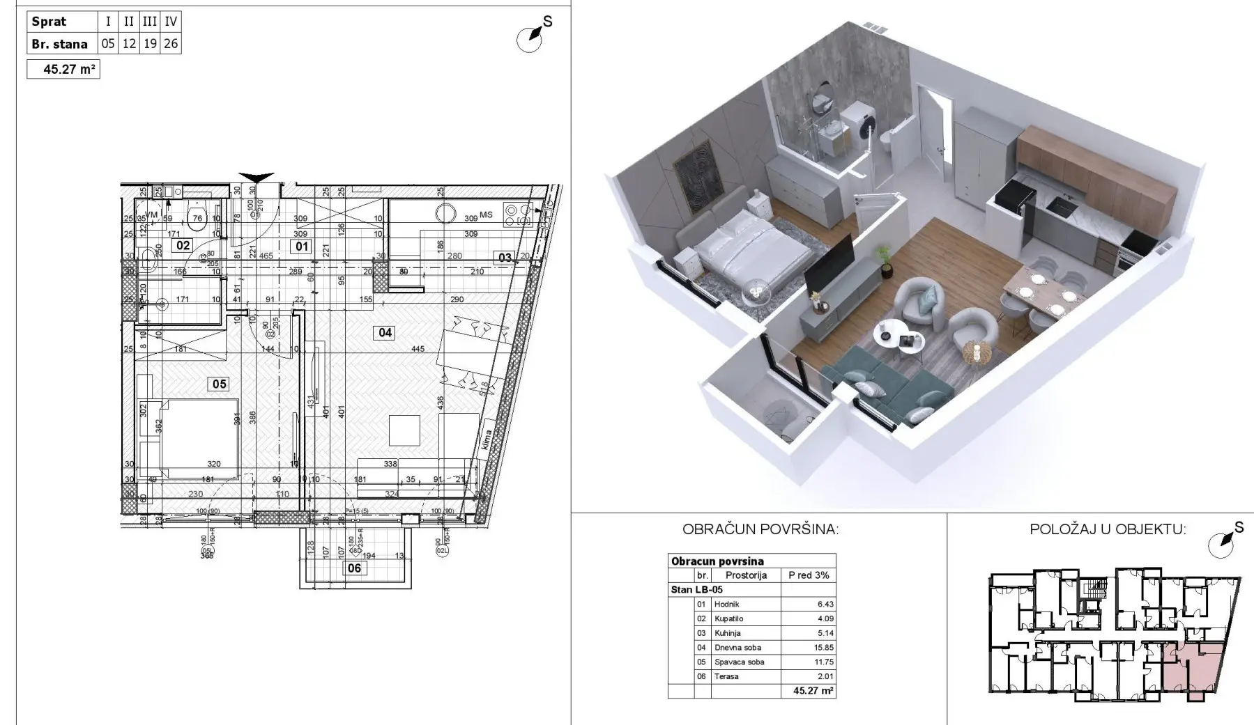 Stan - Novi Sad Avijacija - 1043965