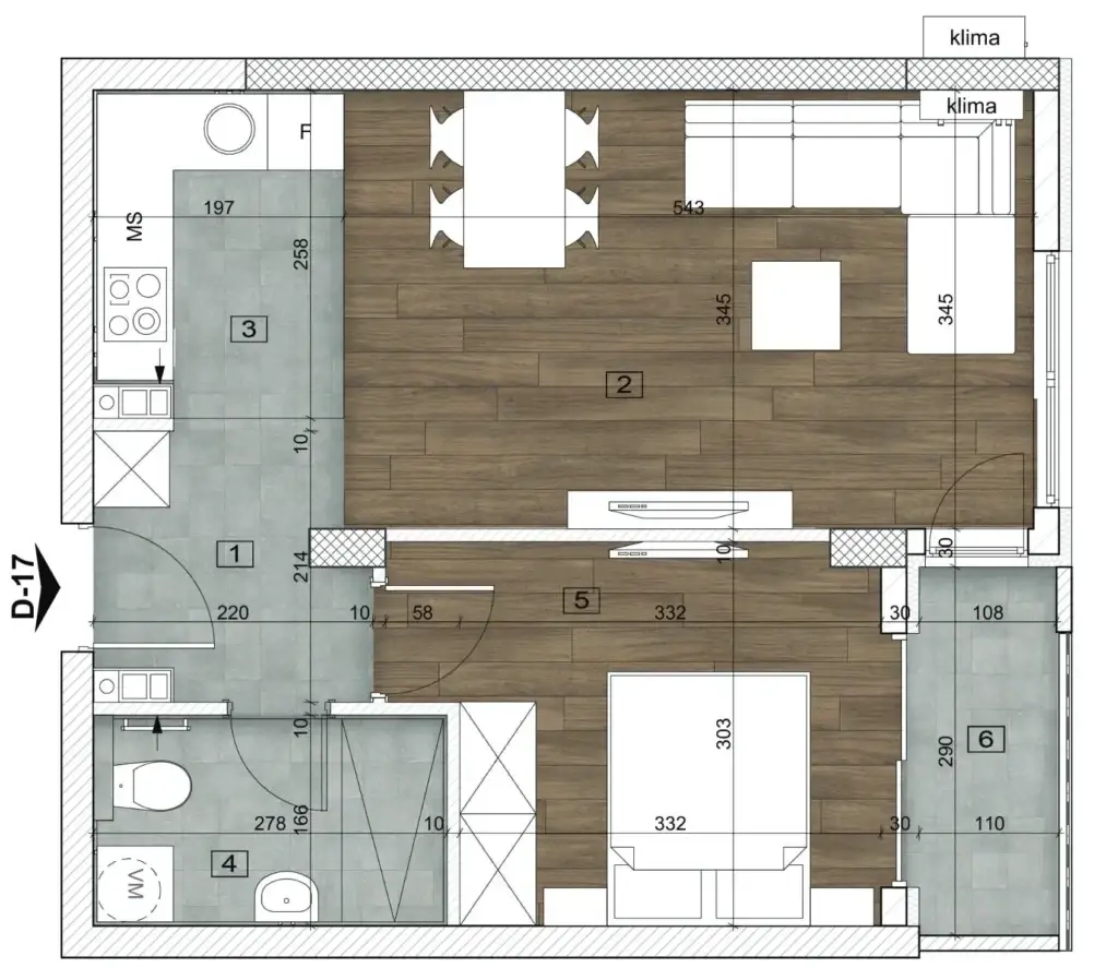 Stan 45m² — Bulevar patrijarha Pavla, Novi Sad