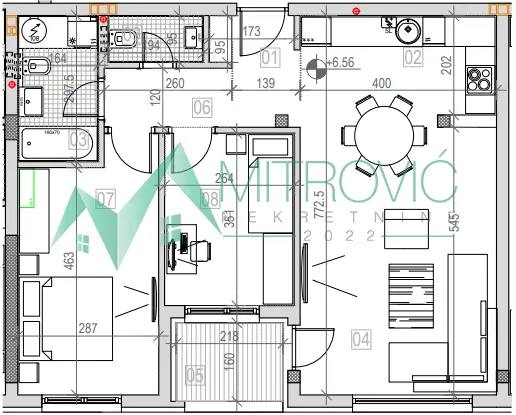 Sremska Kamenica. 71m2. Three-room apartment with VAT refund!