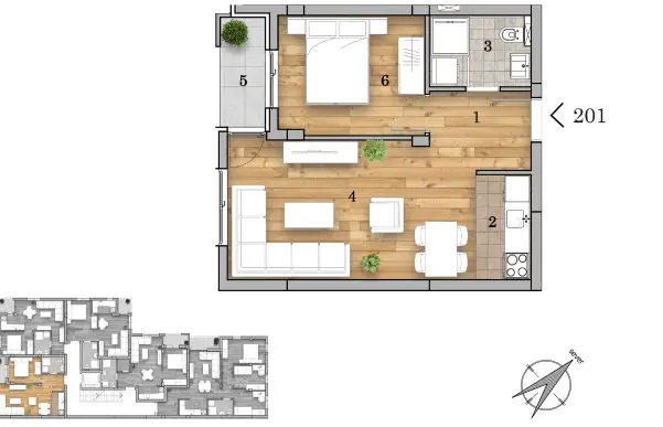 Stan 41m² — Telep, Novi Sad