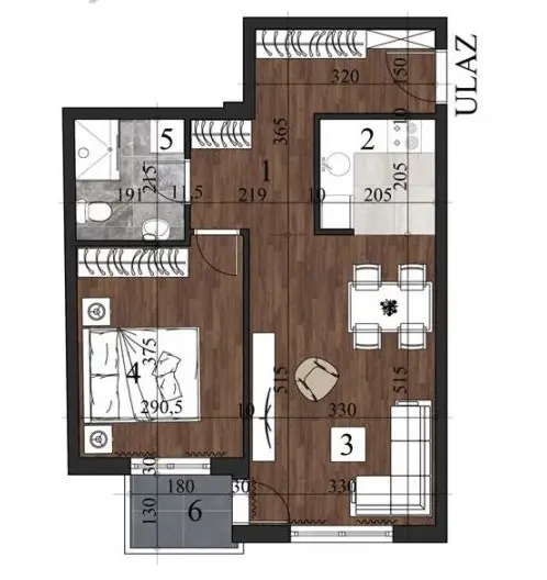 NOVI SAD.GRBAVICA.TWO-ROOM APARTMENT.WITH VAT (Svet nekretnine, Novi Sad, Reg. no. 405)
