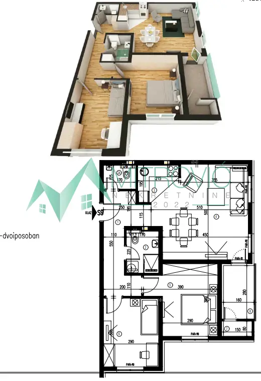 Stan 67m² — Telep, Novi Sad