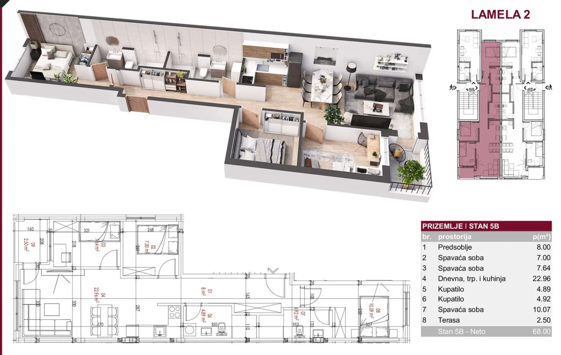 NOVI SAD. PETROVARADIN. ALIBEGOVAC. THREE AND A HALF ROOM APARTMENT. PLUS VAT (Svet nekretnine, Novi Sad, Reg. no. 405)