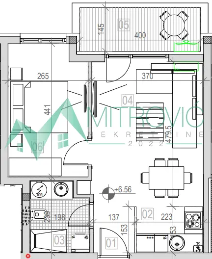 Sremska Kamenica. 45m2. Two-room apartment with VAT refund!