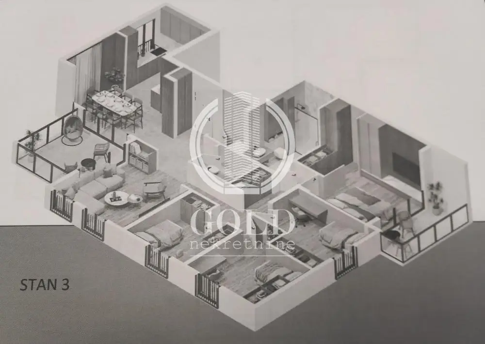 FOR SALE FIVE-ROOM APARTMENT - NEW CONSTRUCTION ID#7361
