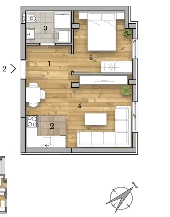 Stan 37m² — Telep, Novi Sad