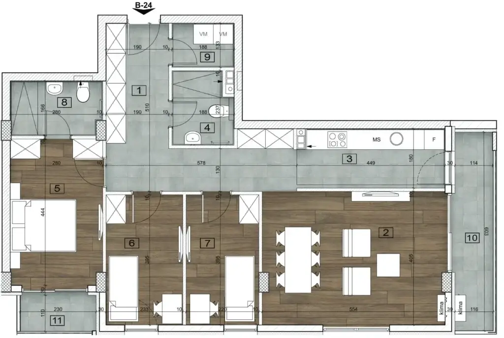 NOVI SAD.BOULEVARD PATRIARCH PAVLE.FOUR-ROOM APARTMENT.PLUS VAT (Svet nekretnine, Novi Sad, Reg. no. 405)