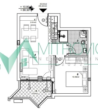 Stan 39m² — Telep, Novi Sad