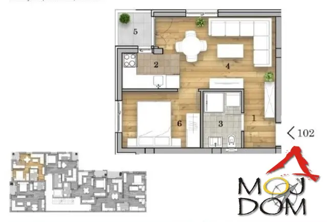 For sale is a one-and-a-half-room apartment under construction at one of the most sought-after locations in Novi Sad – Telep, also known as Liman V. This part of the city offers a perfect blend of urban lifestyle and practicality, with immediate proximity to Liman, walkways...
