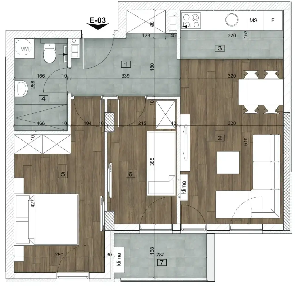 NOVI SAD. BOULEVARD PATRIJARHA PAVLA. TWO AND A HALF ROOM APARTMENT. PLUS VAT (Svet nekretnine, Novi Sad, Reg. no. 405)