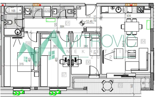 Stan 91m² — Tatarsko brdo, Sremska Kamenica