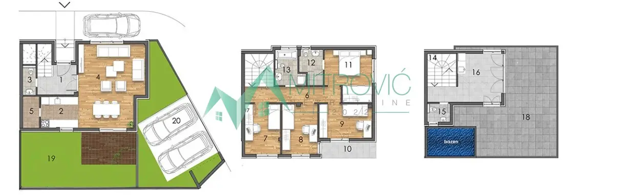 Urban house 193 m2 + yard + pool and parking 25 m2 - RARELY ON THE MARKET!