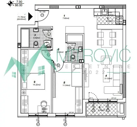 Stan 70m² — Telep, Novi Sad