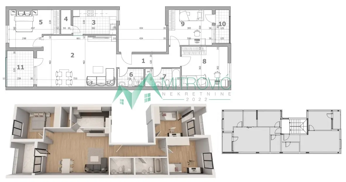 Stan 102m² — Veternik, Novi Sad