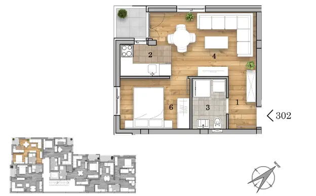 Stan 36m² — Telep, Novi Sad