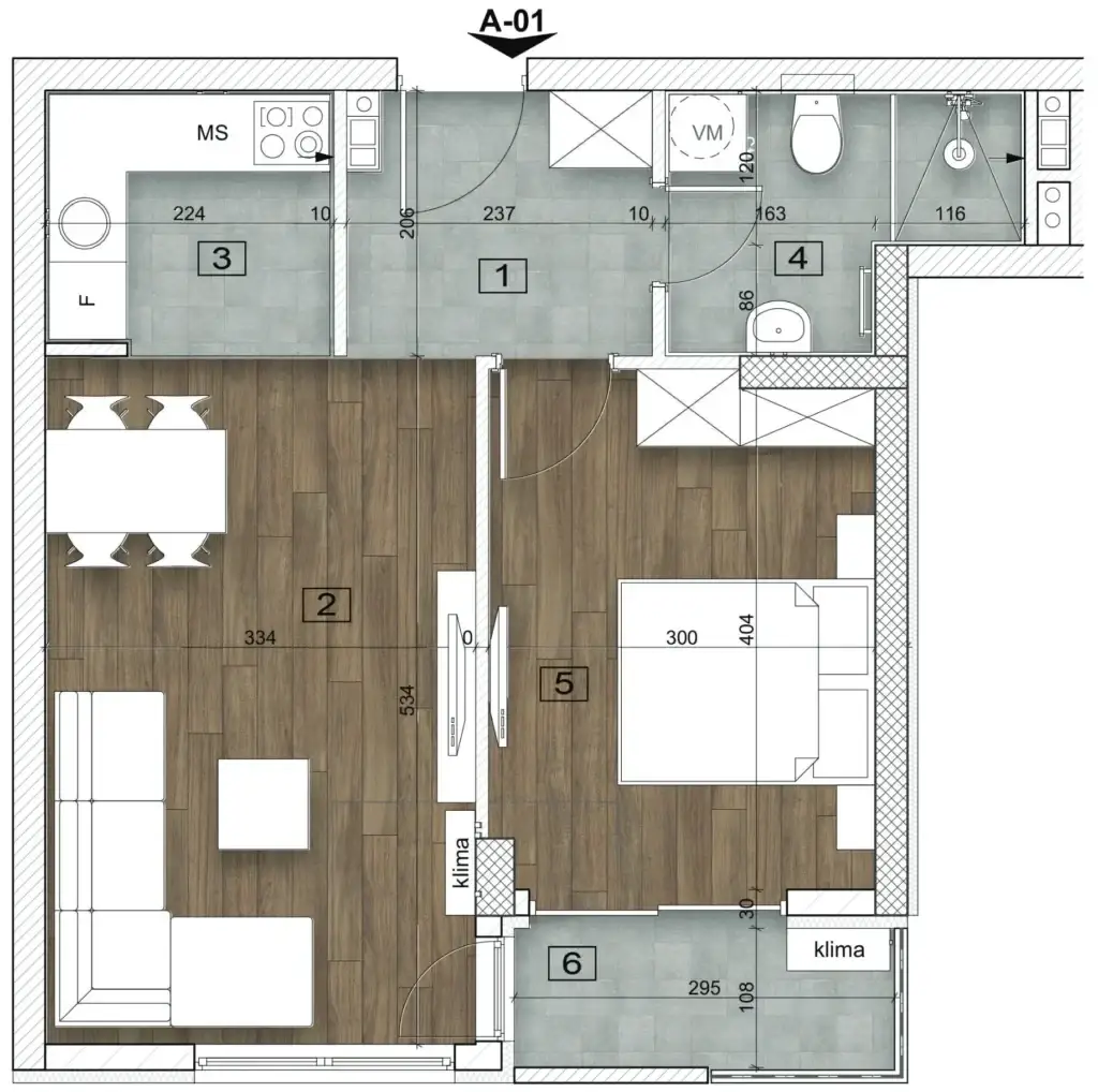 NOVI SAD. BOULEVARD. PATRIARCH PAVLE. ONE-AND-A-HALF-ROOM APARTMENT. PLUS VAT (Svet nekretnine, Novi Sad, Reg. no. 405)