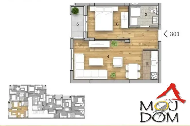For sale is a one-and-a-half-room apartment under construction at one of the most sought-after locations in Novi Sad – Telep, also known as Liman V. This part of the city offers a perfect blend of urban lifestyle and practicality, with immediate proximity to Liman, walkways...