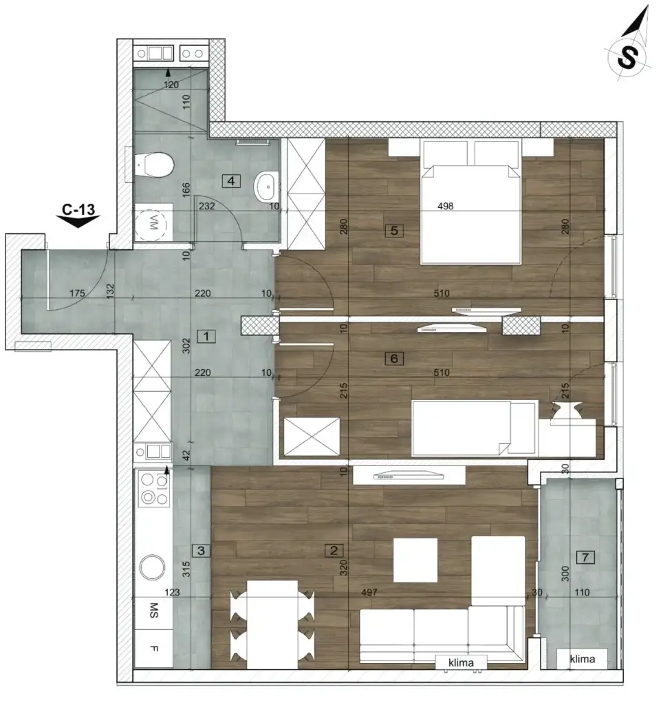 Stan 60m² — Bulevar patrijarha Pavla, Novi Sad
