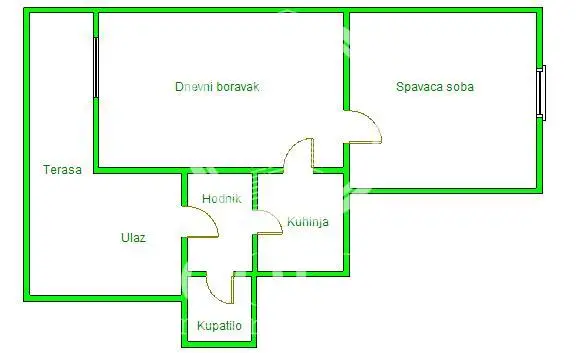 Two-room salon apartment in pedestrian zone, registered, 51m2 ID#9338