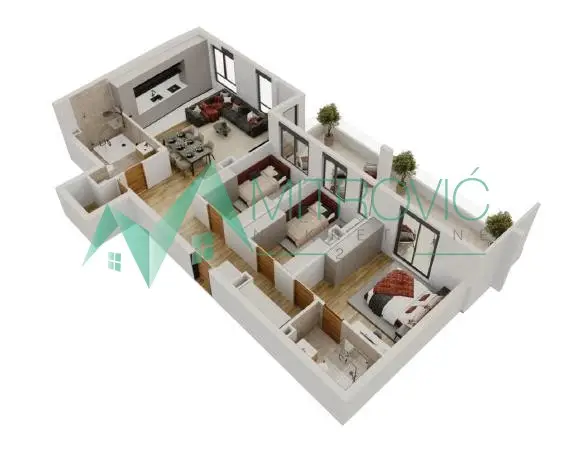 Novi Sad, Salajka - Three and a half room apartment 74m2