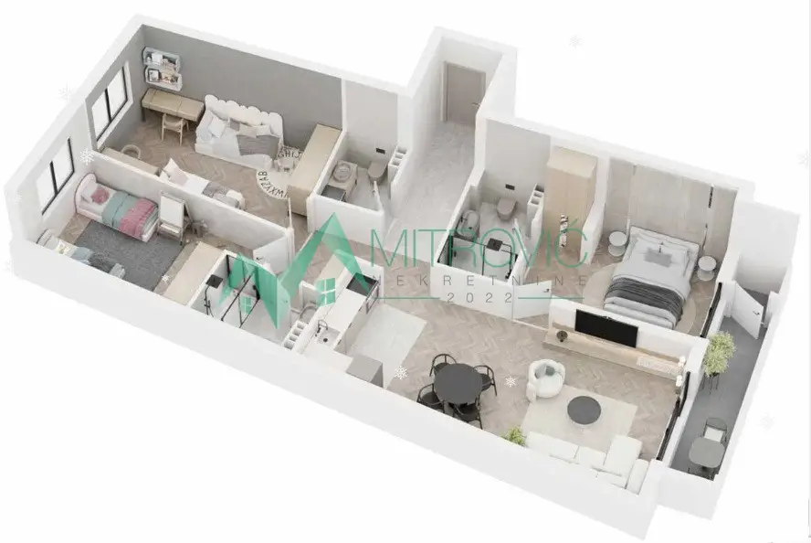 Stan 94m² — Telep, Novi Sad
